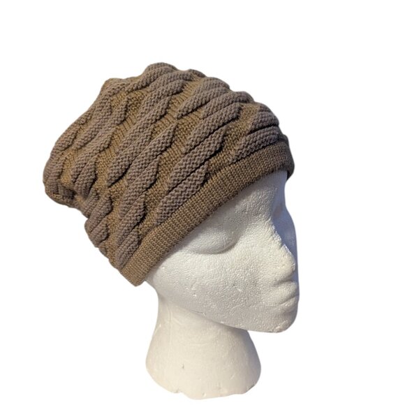 Earthbound Trading Hat Beanie Toboggan Cable Knit Textured Unisex Boho Ski - Picture 2 of 7